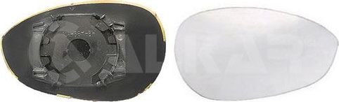 Зеркальное стекло бокового зеркала Alkar правое для Fiat Linea 2006-2026. Артикул 6402547