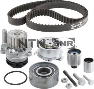 Помпа (водяной насос) с комплектом ремня ГРМ NTN / SNR. Артикул KDP457.670