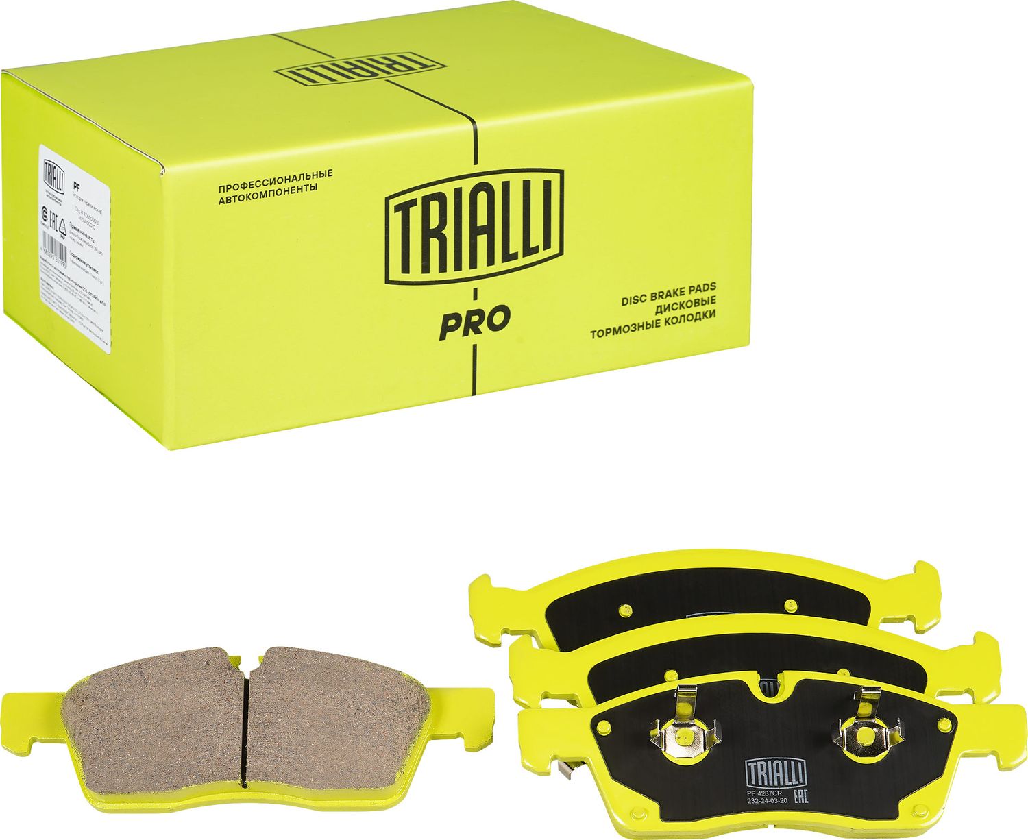 Тормозные колодки Trialli (Керамика). Артикул PF 4287CR