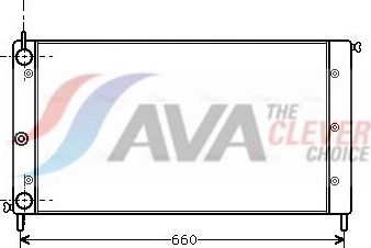 Радиатор охлаждения двигателя AVA. Артикул FT2058