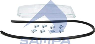 Стекло фары Sampa правый для Mercedes-Benz Axor 2002-2004. Артикул 206.479