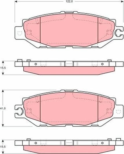 Тормозные колодки TRW. Артикул GDB1240