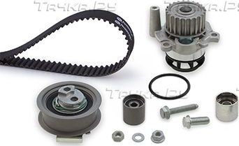 Помпа (водяной насос) с комплектом ремня ГРМ Gates PowerGrip® для Skoda Octavia A5 2005-2013. Артикул KP35604XS
