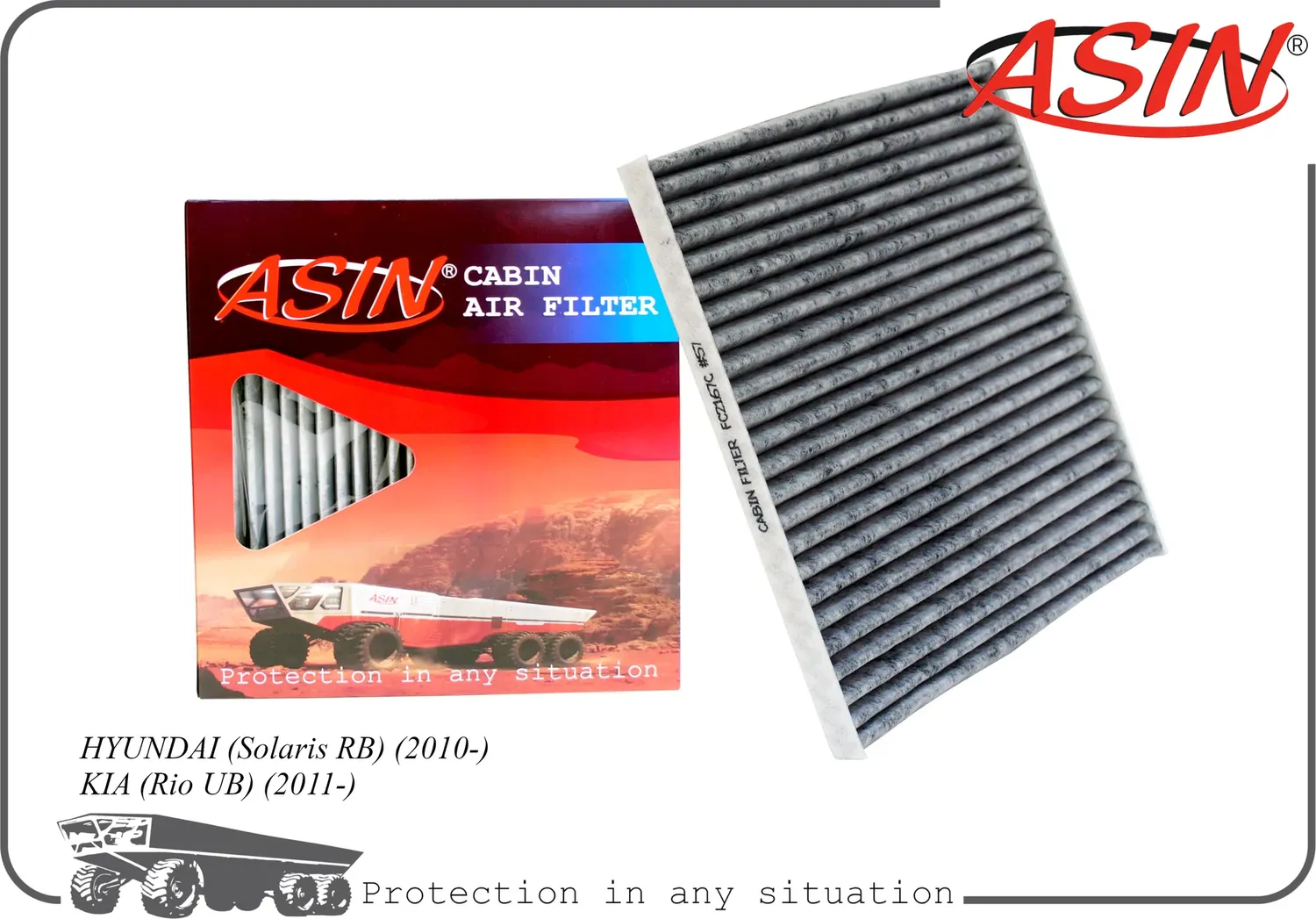 Фильтр салонный (Asin). Артикул ASINFC2167C