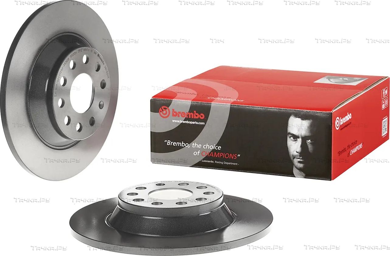 Тормозной диск Brembo PRIME LINE - UV Coated задний для Volkswagen Passat B8 2014-2026. Артикул 08.C501.11