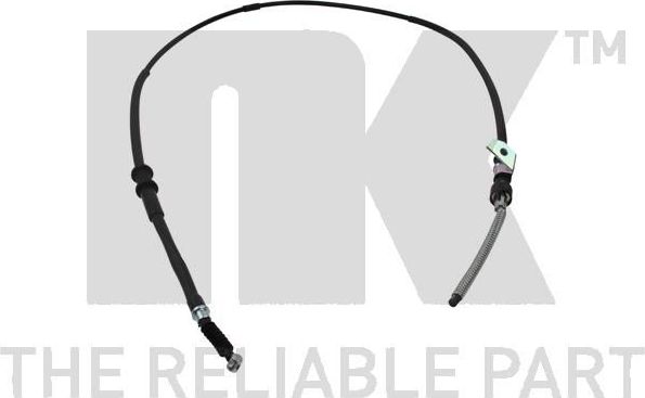 Трос ручника (тросик ручного тормоза) NK левый для Mitsubishi L200 III 1996-2007. Артикул 903033