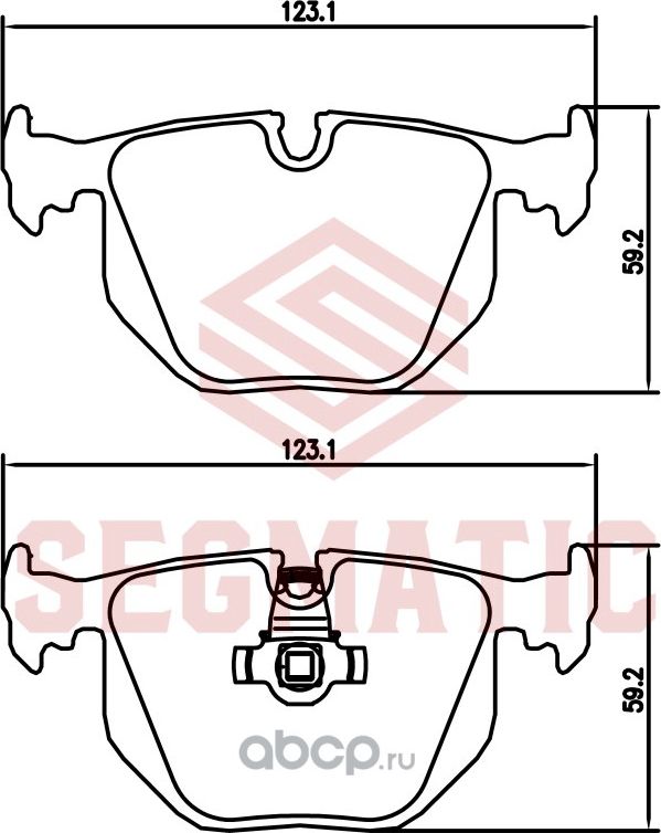 Колодка торм диск зад (Segmatic). Артикул SGBP2710