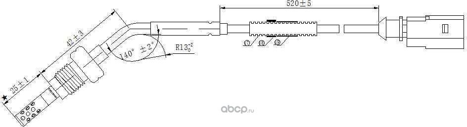 Датчик температуры выхлопных газов (Magtechnic). Артикул MAG0064OG