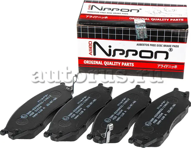 ADB31634_колодки дисковые передние!/ Nissan AD Wingroad Y11 99>/Sunny B15 98 (Allied Nippon). Артикул ADB31634