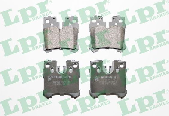 Тормозные колодки LPR. Артикул 05P1849