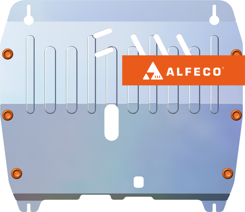 Защита алюминиевая Alfeco (4 мм) для картера и КПП Chevrolet Monza 2022-2026. Артикул ALF.03.27 AL4