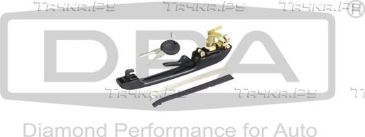 Ручка двери DPA передняя правая для Volkswagen Scirocco I 1977-1980. Артикул 88370135002