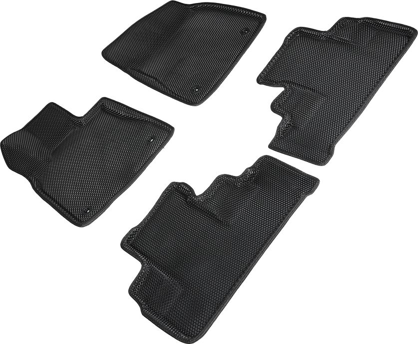 Коврики Seintex 3D EVA Соты для салона Lexus RX IV 2015-2022 ЧЕРНЫЕ. Артикул 95413