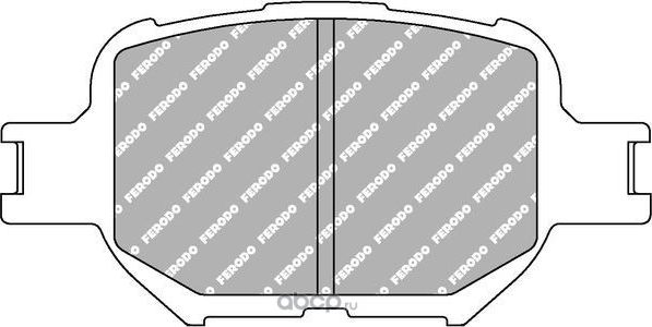 Колодки тормозные передние (Ferodo). Артикул FDS1528