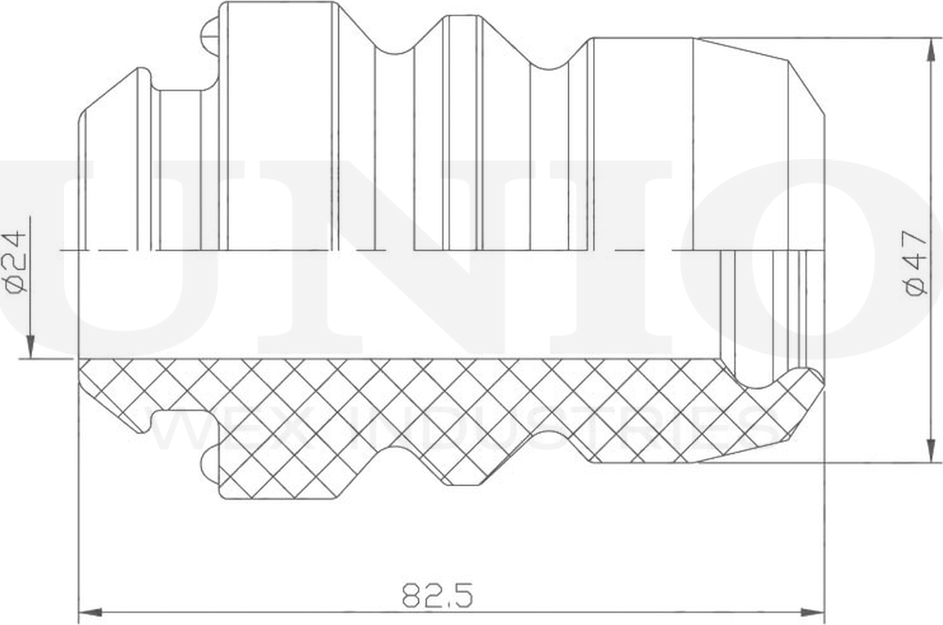 Отбойник амортизатора (Unio). Артикул DUC-40018