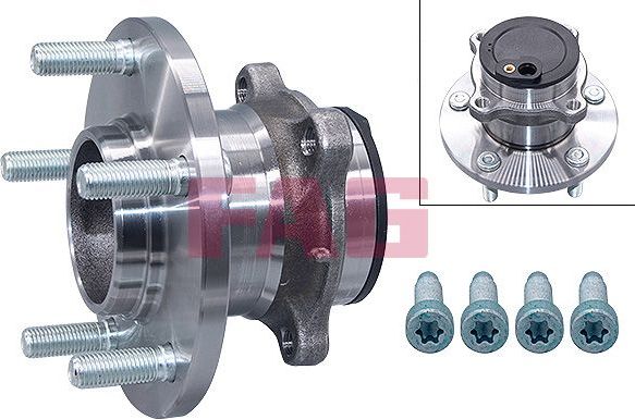 Ступица колеса с интегрированным подшипником Fag задняя для Mazda 3 I (BK) 2003-2009. Артикул 713 6157 50