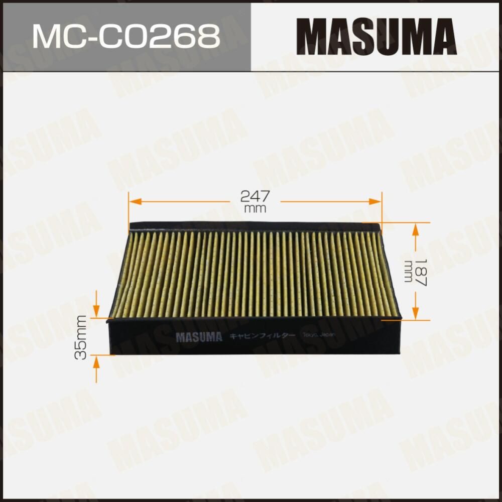 Салонный фильтр AC0346C MASUMA (1/40). Артикул MCC0268
