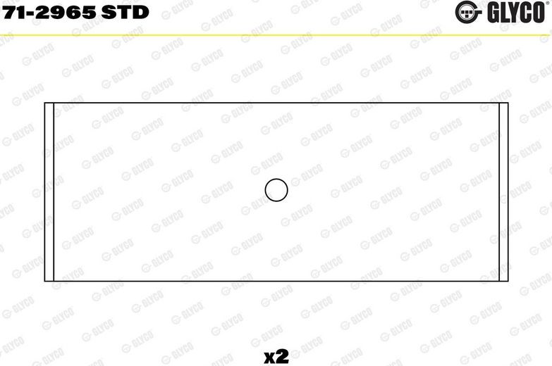 Вкладыши шатунные Glyco для Neoplan Tourliner 2003-2026. Артикул 71-2965 STD