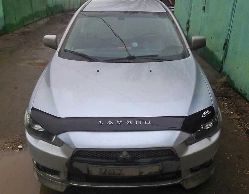 Дефлектор Vip-Tuning (верхний) для капота Mitsubishi Lancer 10 2007-2026. Артикул MSH08