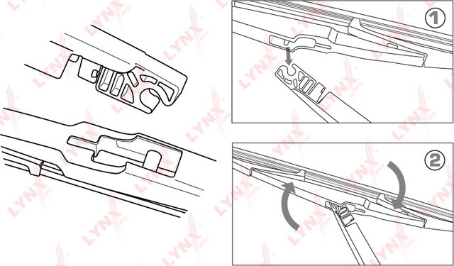 Щетка стеклоочистителя (дворник) LYNXauto. Артикул LR30T