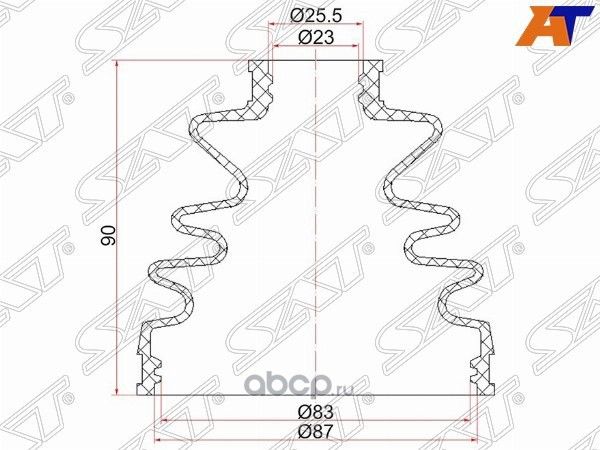 Пыльник шруса наружный TOYOTA CAMRY GRACIA 96-01 2 (SAT). Артикул C1113