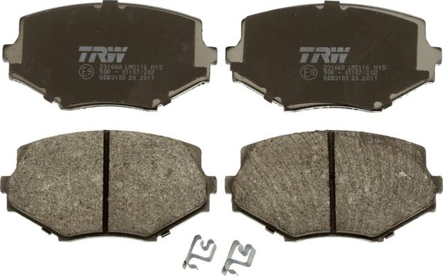 Тормозные колодки TRW передние для Mazda MX-5 I (NA) 1993-1997. Артикул GDB3103