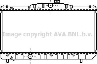 Радиатор охлаждения двигателя AVA. Артикул TO2117