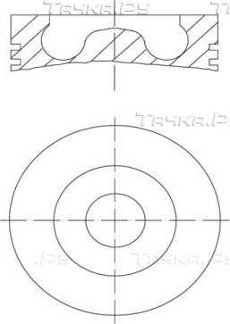 Поршневая група Mahle. Артикул 061 PI 00136 000