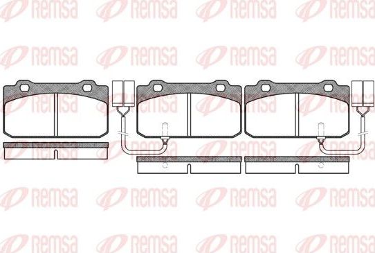 Тормозные колодки Remsa. Артикул 0210.02