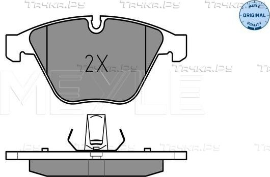 Тормозные колодки Meyle Original передние для BMW X1 I (E84) 2009-2011. Артикул 025 241 6120