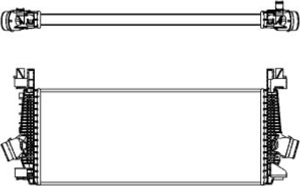 Интеркулер Sakura для Chevrolet Cruze II 2012-2026. Артикул 6081-1602