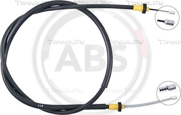 Трос ручника (тросик ручного тормоза) ABS. Артикул K14151