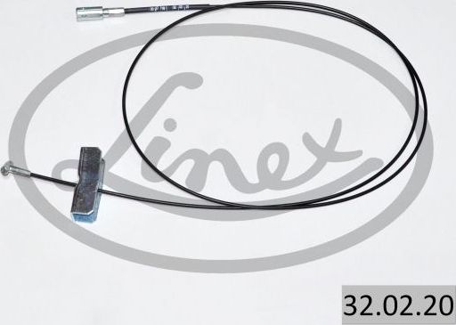 Трос ручника (тросик ручного тормоза) Linex. Артикул 32.02.20
