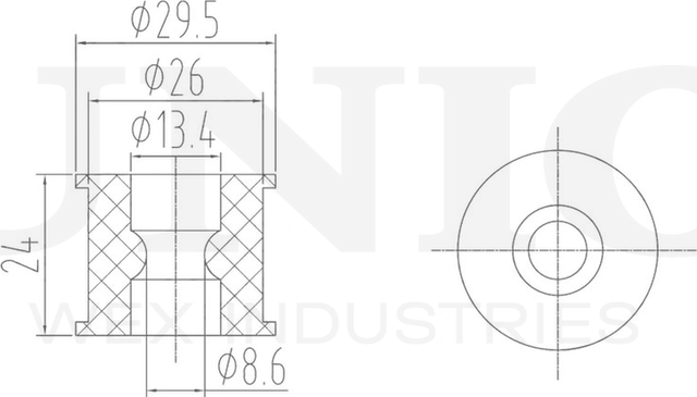 Втулка стабилизатора (Unio). Артикул RMP-10034
