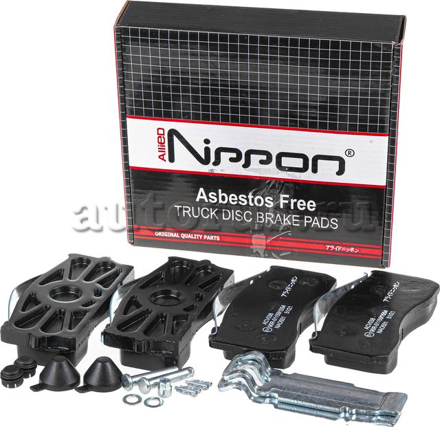 Колодки тормозные ГАЗ-3310 Валдай передние/задние (4шт.) ALLIED NIPPON. Артикул ACV038K