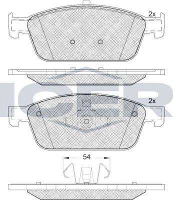 Тормозные колодки Icer. Артикул 182134