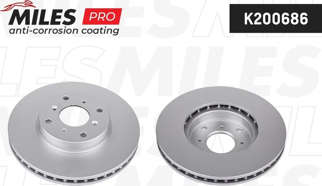 Тормозной диск Miles передний для Honda Prelude IV 1992-1996. Артикул K200686