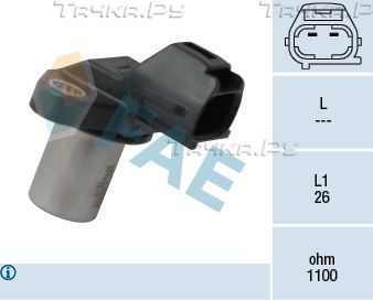 Датчик положения коленвала FAE для Toyota Corolla E120, E130 2005-2006. Артикул 79353