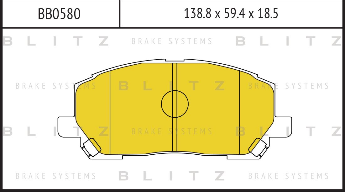 Колодки тормозные LEXUS RX300 00- передн. (Blitz). Артикул BB0580