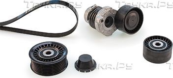 Приводной ремень поликлиновой с роликами (комплект) Gates Micro-V® для Renault Kangoo II 2013-2014. Артикул K017PK1600