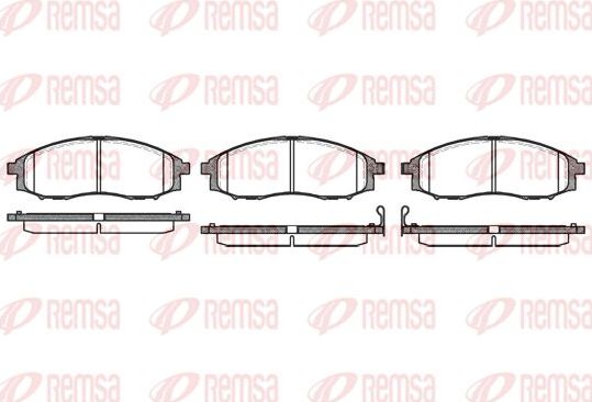 Тормозные колодки Remsa. Артикул 0748.02