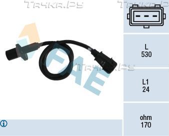 Датчик положения коленвала FAE для Volvo 940 1990-1998. Артикул 79004