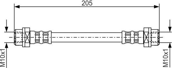 Тормозной шланг Bosch. Артикул 1 987 476 477