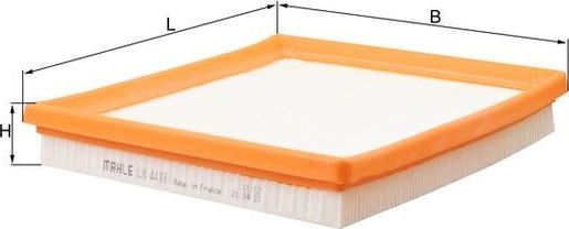 Воздушный фильтр Mahle-Knecht. Артикул LX 4418
