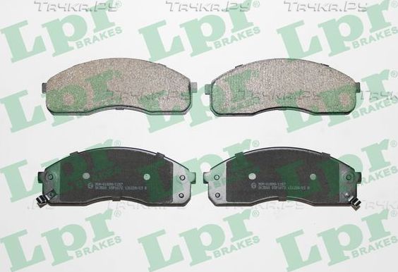 Тормозные колодки LPR передние для Kia Pregio I 1995-2007. Артикул 05P1072