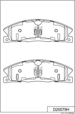 Тормозные колодки MK Kashiyama. Артикул D20079H