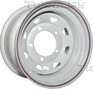 Колёсный диск OFF-ROAD Wheels стальной белый 5x139,7 8xR16 d110 ET0 для УАЗ Буханка 1990-2026. Артикул 1680-53910WH-0