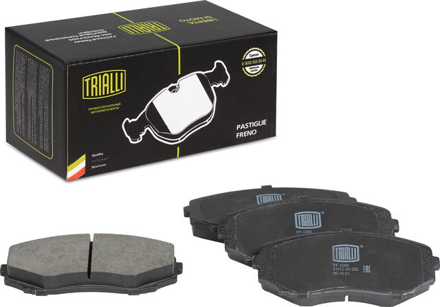 Тормозные колодки Trialli передние для Mazda CX-9 I 2006-2016. Артикул PF 4260