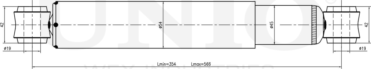 Амортизатор подвески (Unio). Артикул SAB-10582