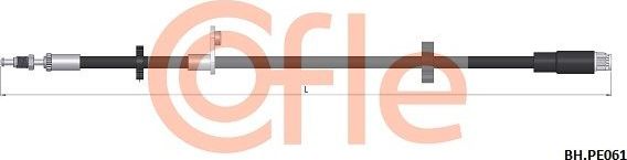 Тормозной шланг Cofle. Артикул 92.BH.PE061